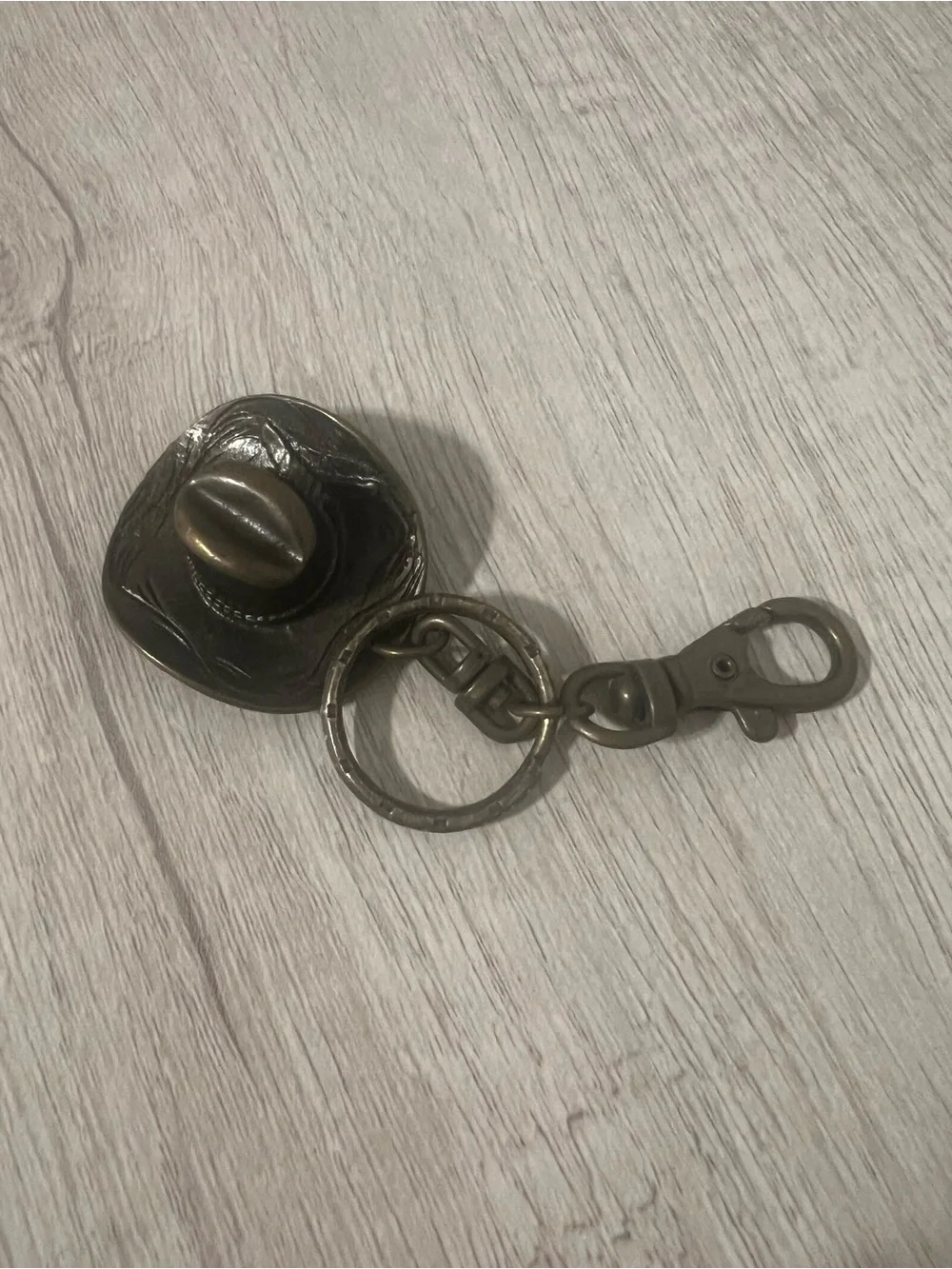 Vintage Western Cowboy Hat Keychain & Bag Charm